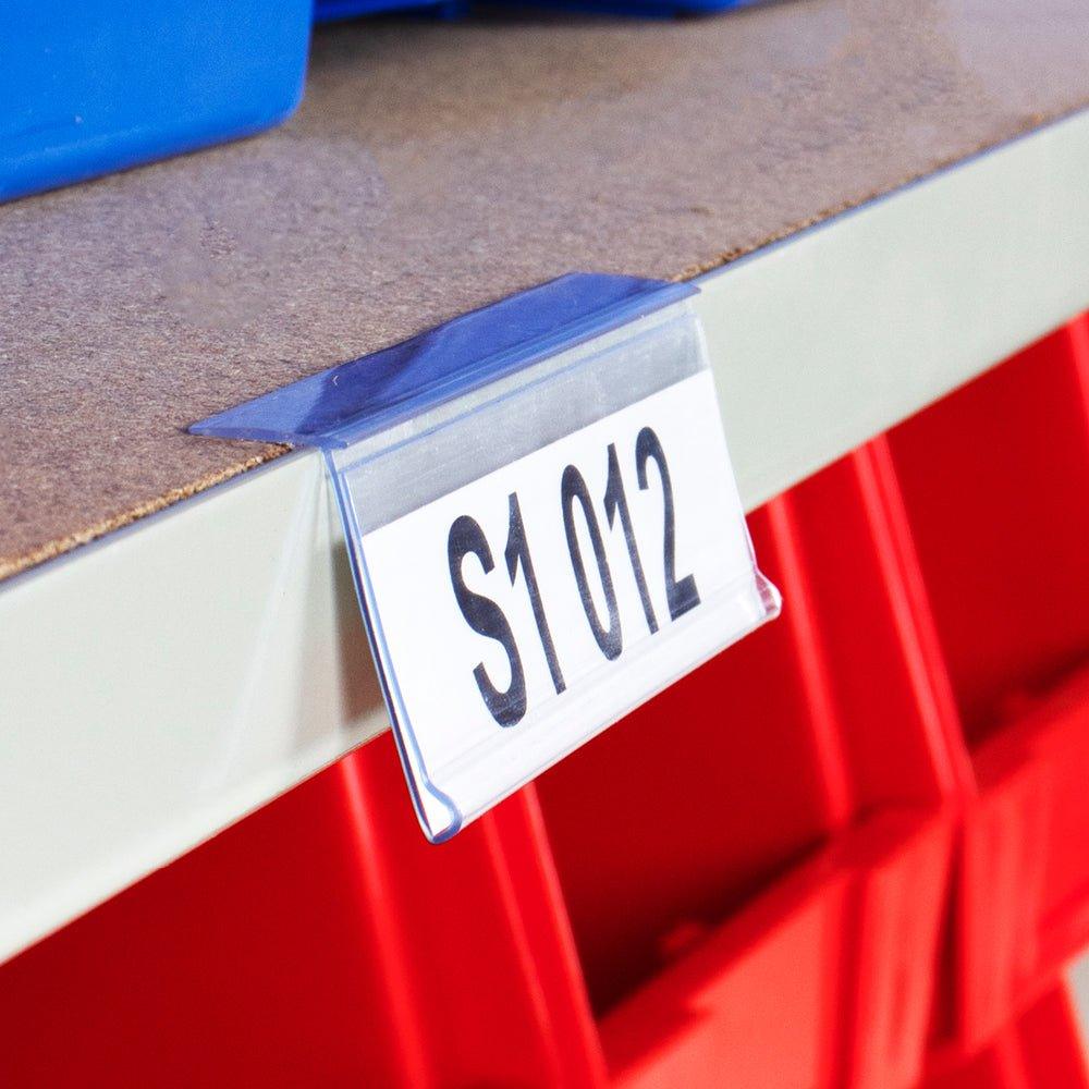 Pašlīpoši marķējuma turētāji Beaverswood Angled 39 mm x 100 mm 100 gab.-Ergostock