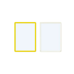 Pašlīpoši marķējumu turētāji Frames4Docs A4 10 gab dzelteni - Ergostock.lv