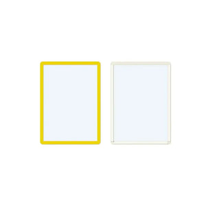 Pašlīpoši marķējumu turētāji Frames4Docs A4 10 gab dzelteni - Ergostock.lv