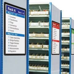 Pašlīpoši marķējumu turētāji Frames4Docs A4 10 gab melni - Ergostock.lv