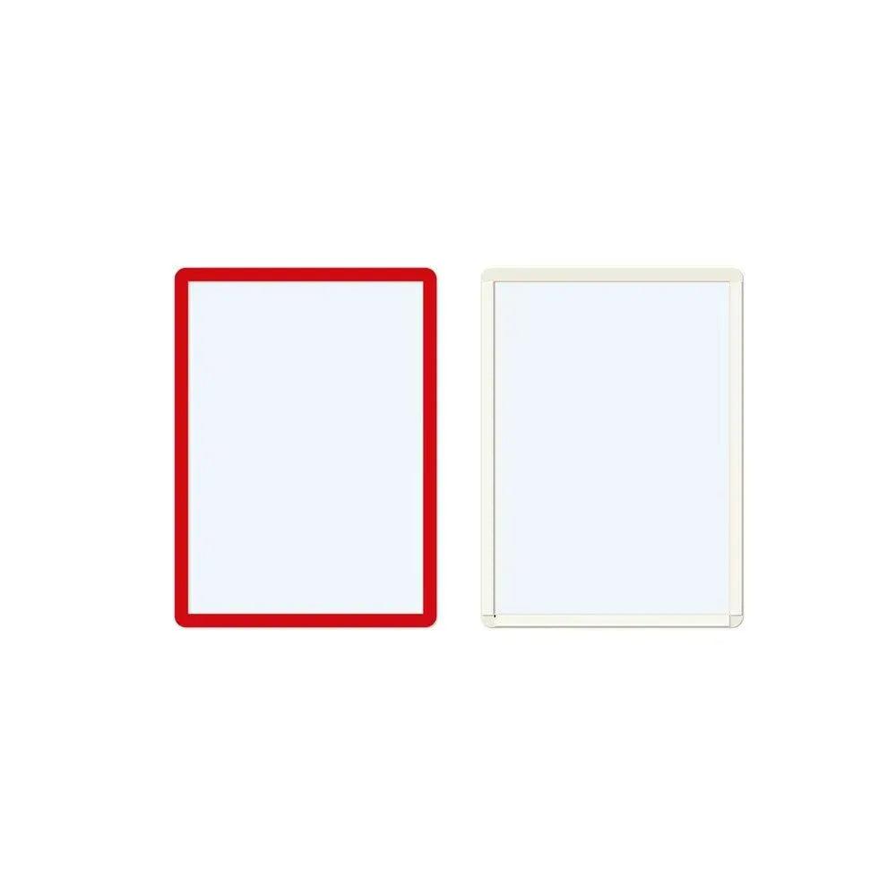 Pašlīpoši marķējumu turētāji Frames4Docs A4 10 gab sarkani - Ergostock.lv