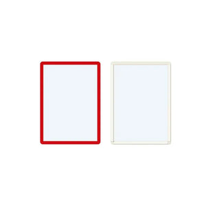Pašlīpoši marķējumu turētāji Frames4Docs A4 10 gab sarkani - Ergostock.lv