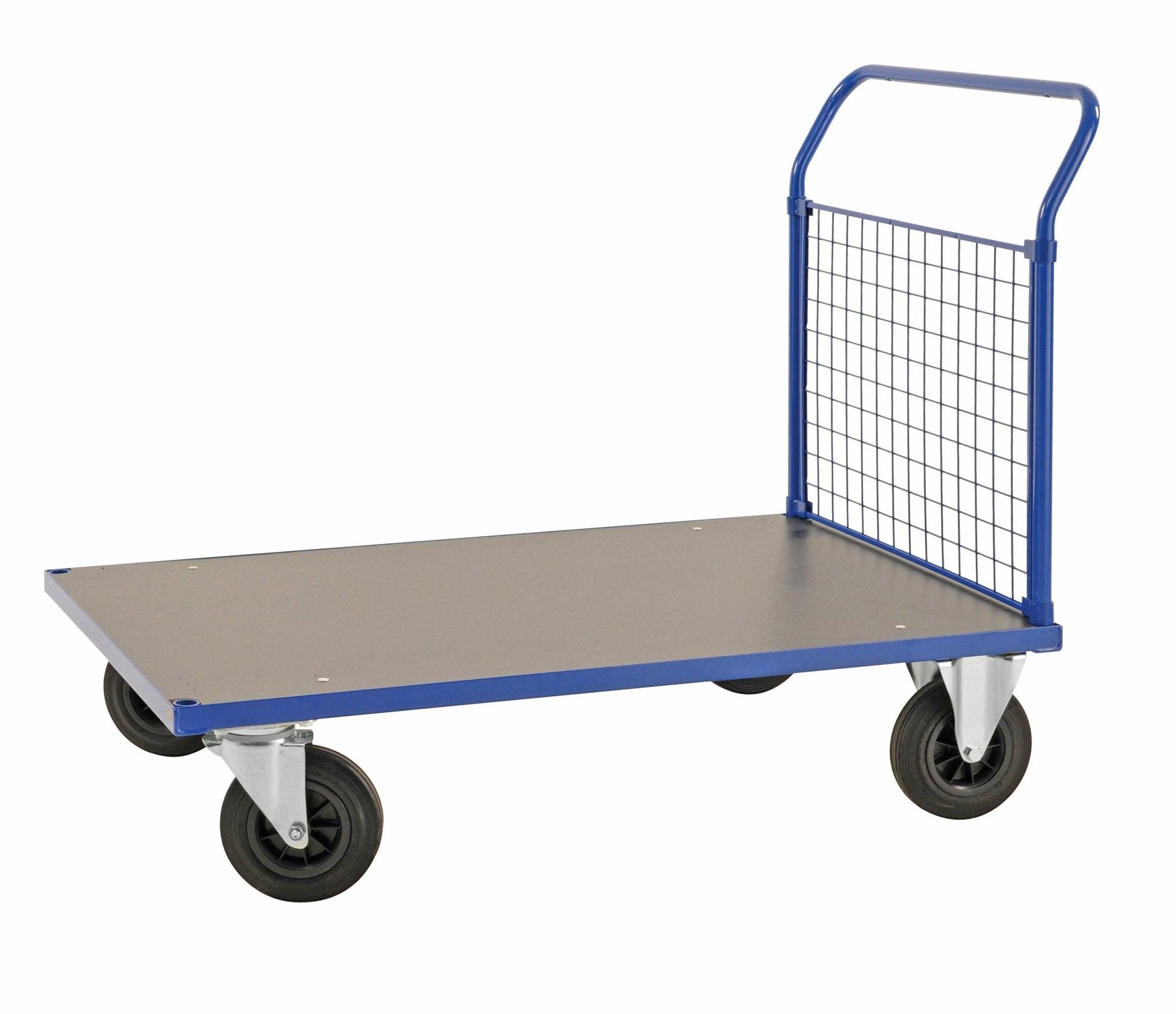 Platformas ratiņi ar režģu bortu KONGAMEK 2322B 1083 x 700mm 500 kg ar bremzēm-Ergostock