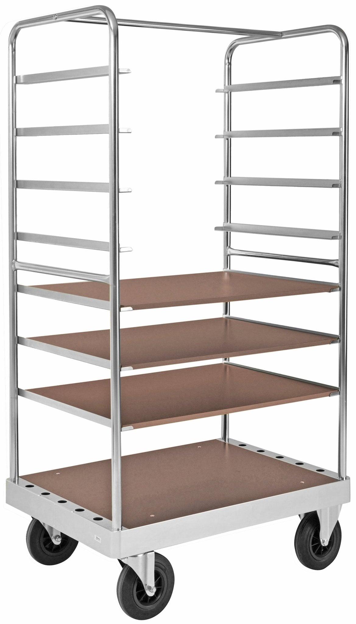 Plauktu ratiņi KONGAMEK 1382B 1000 x 700mm 800 kg ar bremzēm