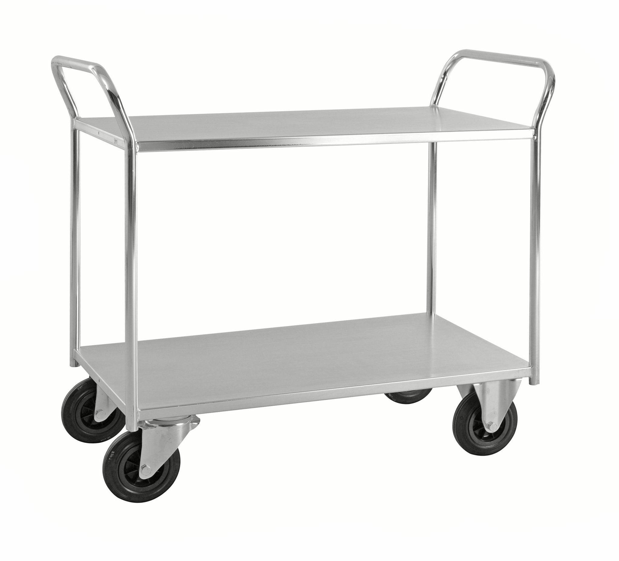 Plauktu ratiņi KONGAMEK 4168EB 1070 x 550mm 400 kg ar bremzēm-Ergostock