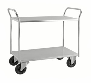 Plauktu ratiņi KONGAMEK 4168EB 1070 x 550mm 400 kg ar bremzēm-Ergostock