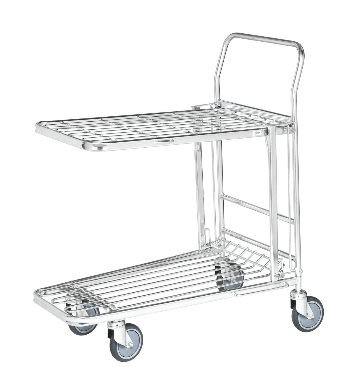 Veikala ratiņi KONGAMEK 4202EB 860 x 530mm 300 kg ar bremzēm-Ergostock