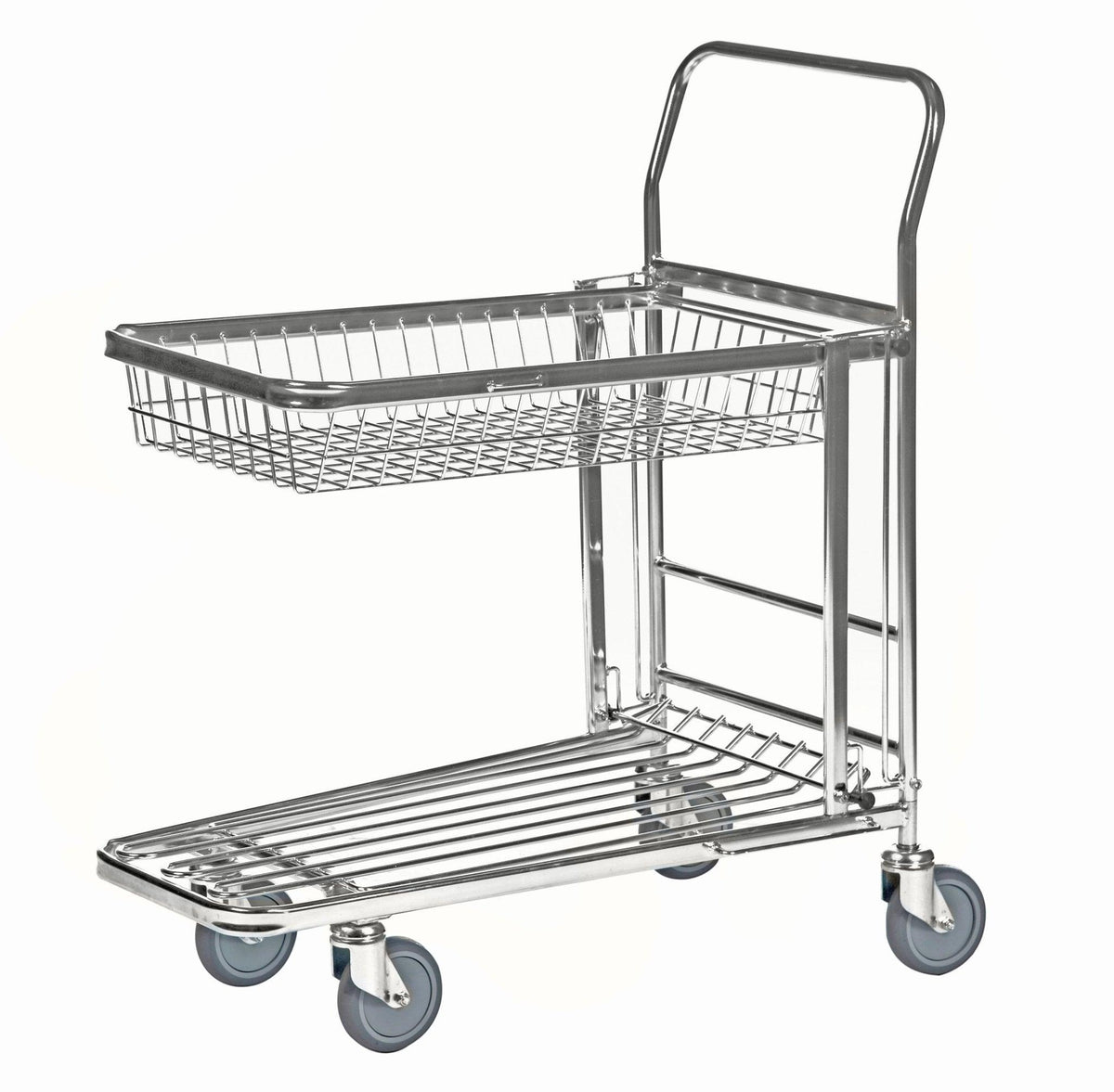 Veikala ratiņi KONGAMEK 4202KB 870 x 530mm 300 kg ar bremzēm-Ergostock